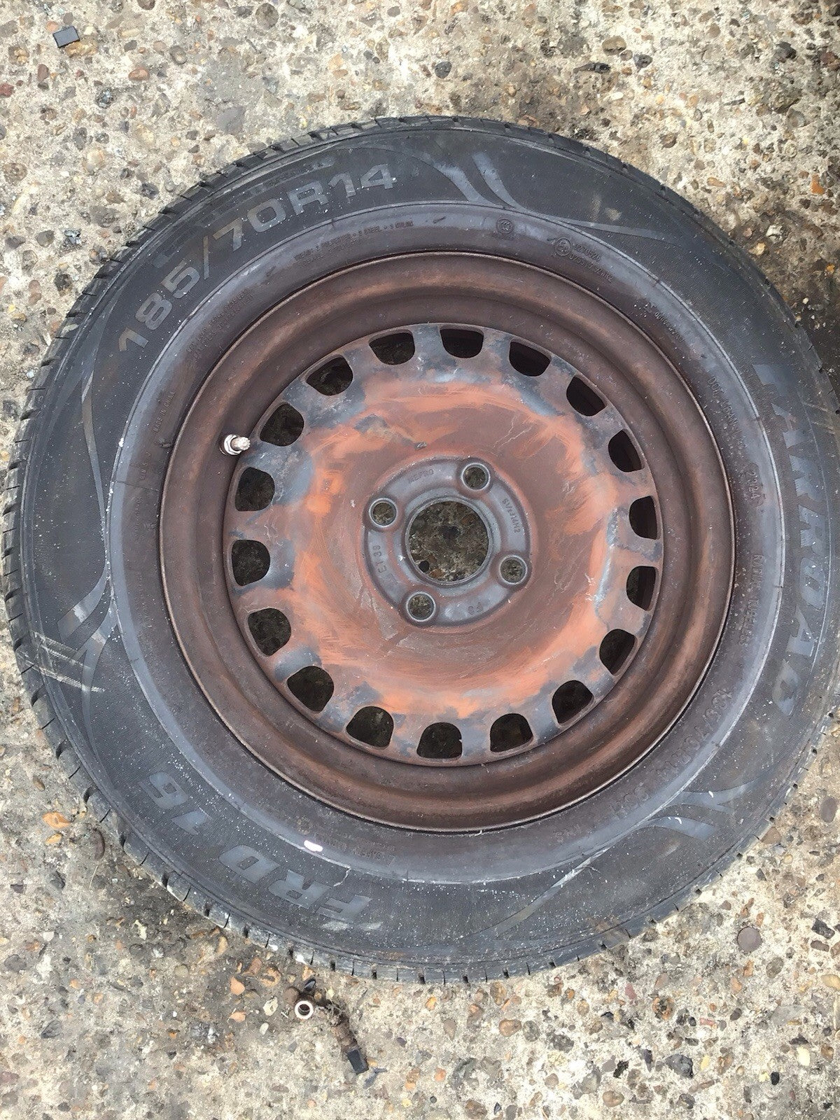 VAUXHALL CORSA D SPARE WHEEL 14'' STEEL RIM TYRE 185X70X14 2006 20141