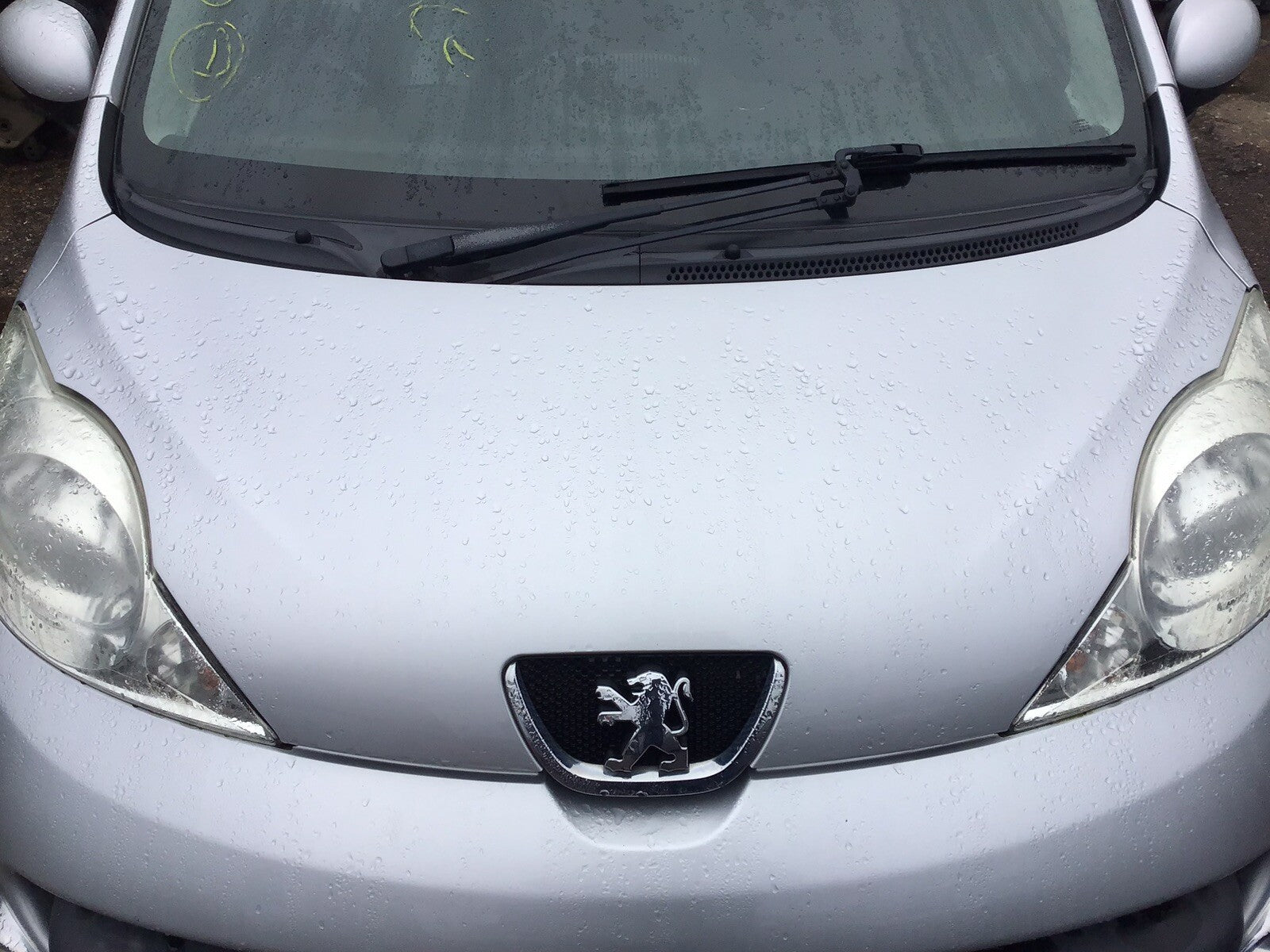 PEUGEOT 107 BONNET SILVER GRIS GALLIUM METALLIC KTB 2005-20111