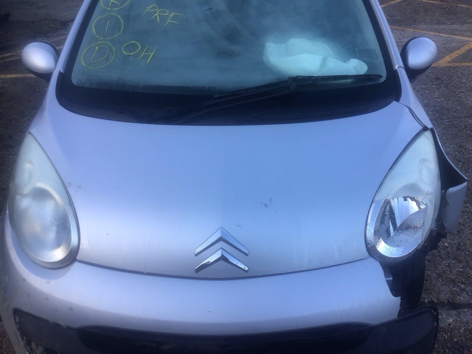 CITROEN C1 PEUGEOT 107 BONNET SILVER METALLIC KTB 2005 20110