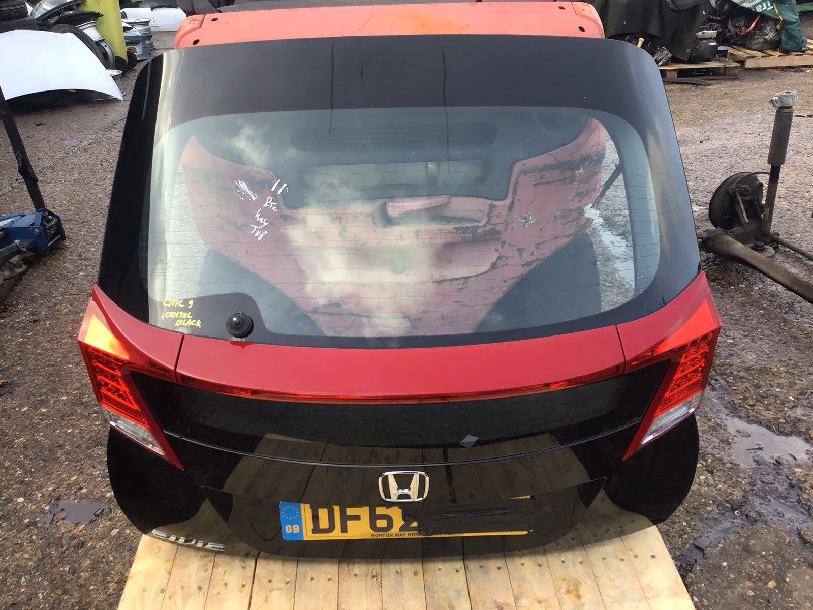 HONDA CIVIC MK9 TAILGATE CHRYSTAL BLACK NH731P 2012 20170
