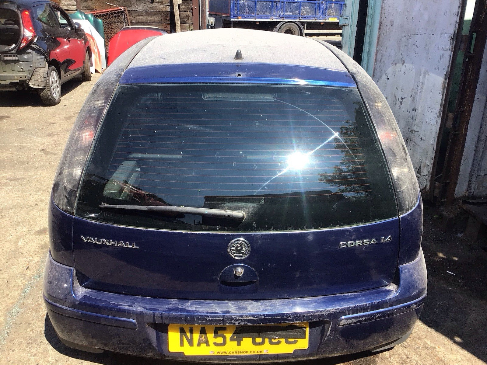 VAUXHALL CORSA C TAILGATE ULTRABLAU METALLIC PAINT CODE Z21B 2001 20060