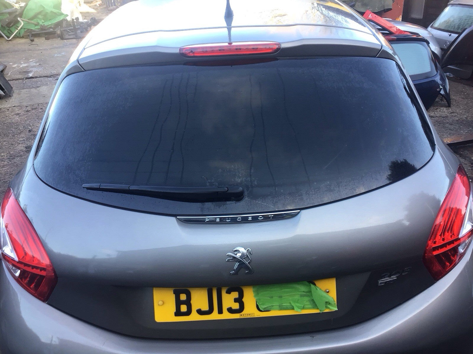 PEUGEOT 208 TAILGATE SPIRIT GREY PAINT CODE KCLD 2013 20180