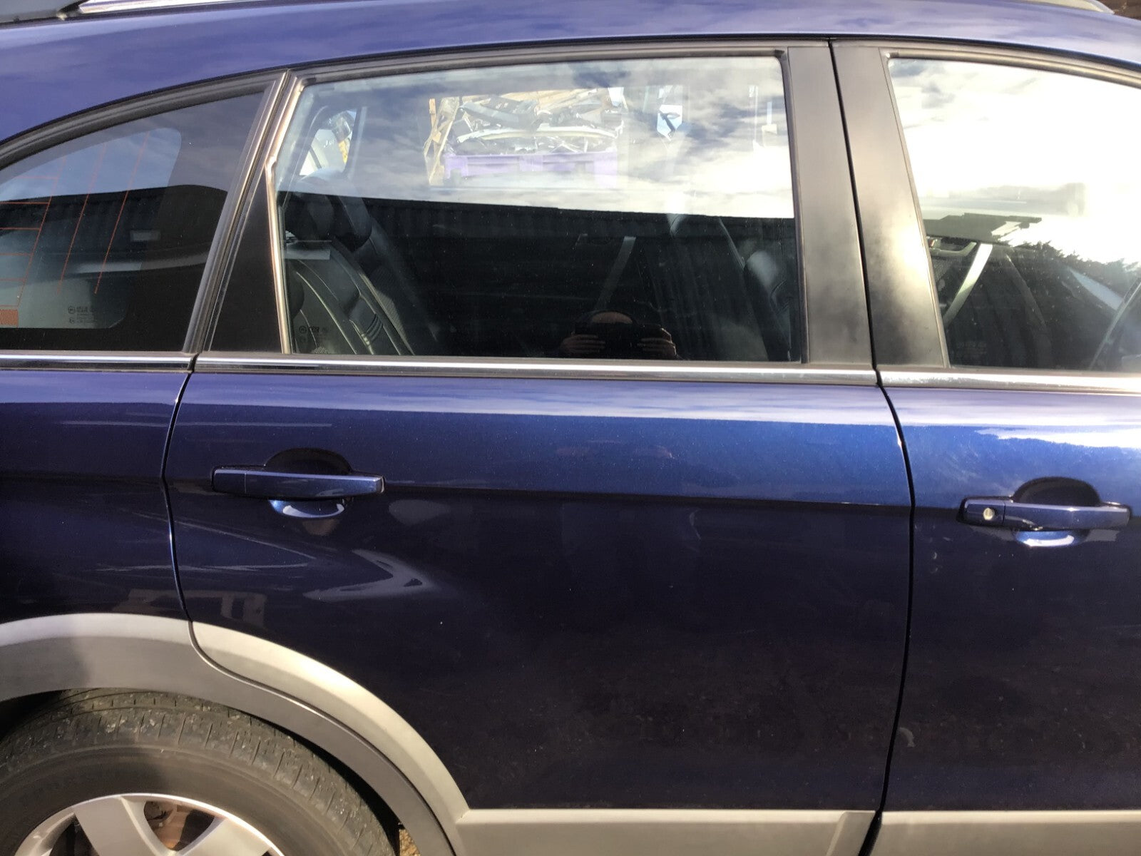 CHEVROLET CAPTIVA MK1 DRIVER'S SIDE O/S/R REAR DOOR POSEIDON BLUE GKH 2007 20120