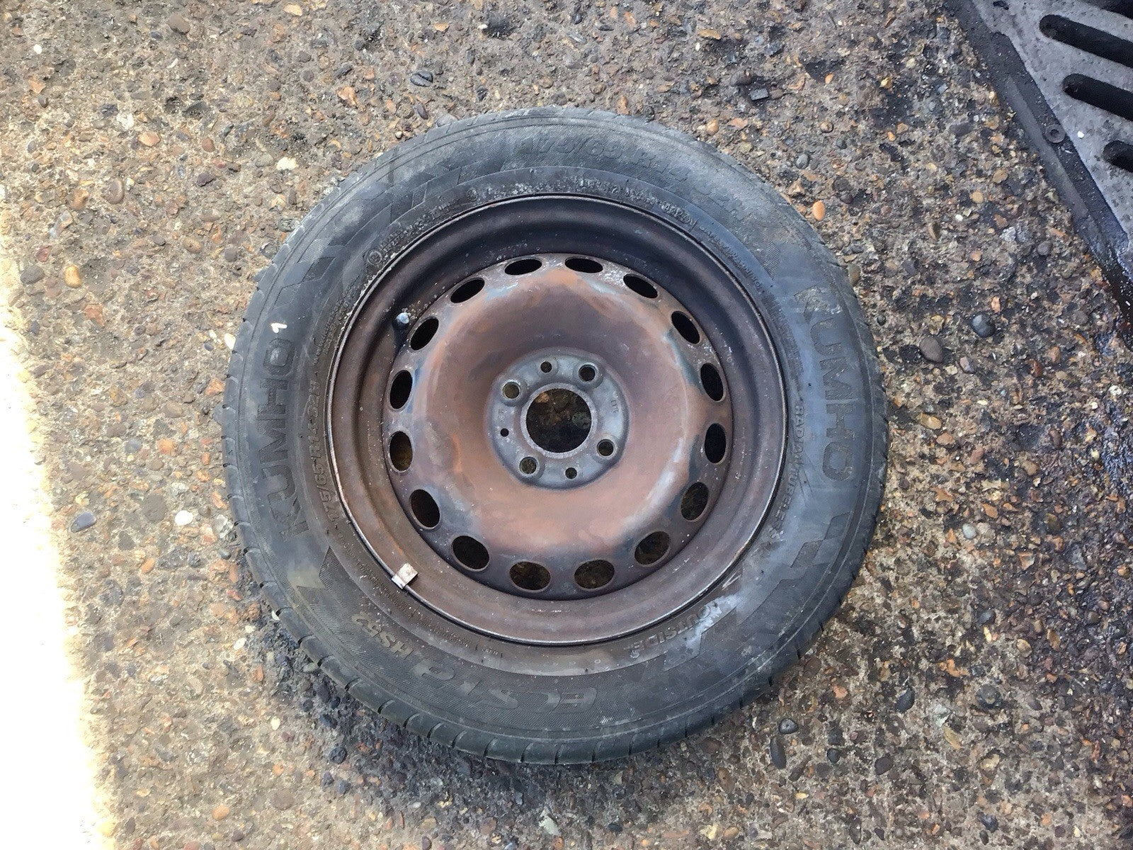 FIAT 500 FORD KA MK2 SPARE WHEEL 14'' STEEL RIM TYRE 175X65X14 2008 20150