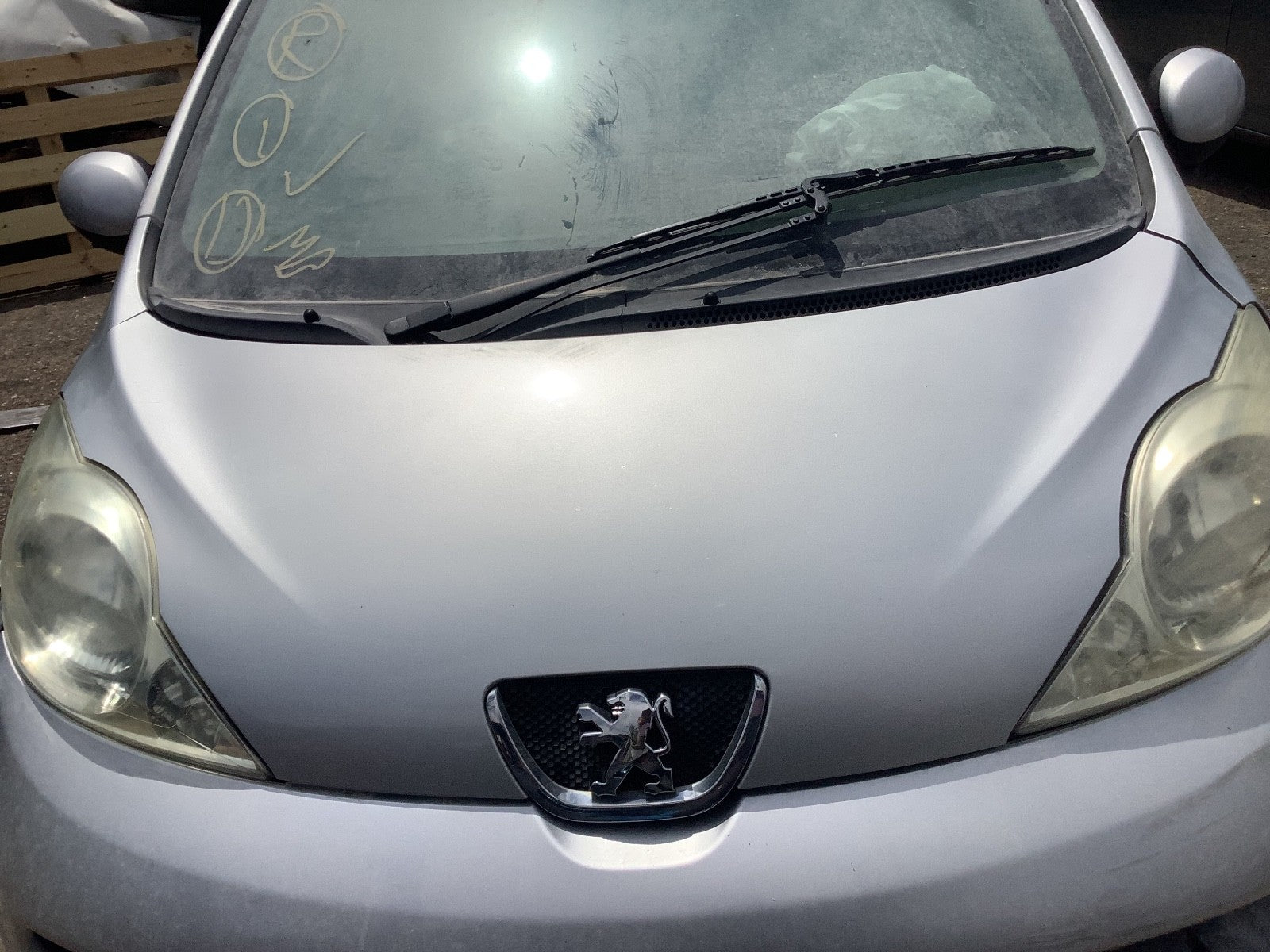 CITROEN C1 PEUGEOT 107 BONNET GRIS GALLIUM METALLIC KTB 2005 20111