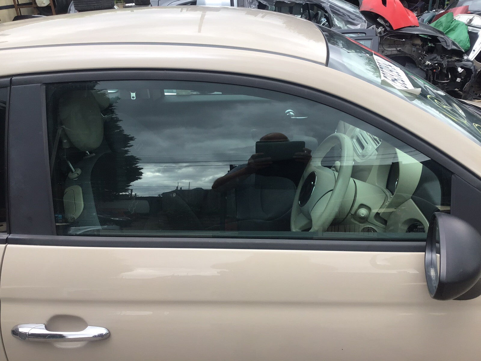 FIAT 500 DRIVER'S SIDE O/S FRONT DOOR WINDOW GLASS 2008 20171