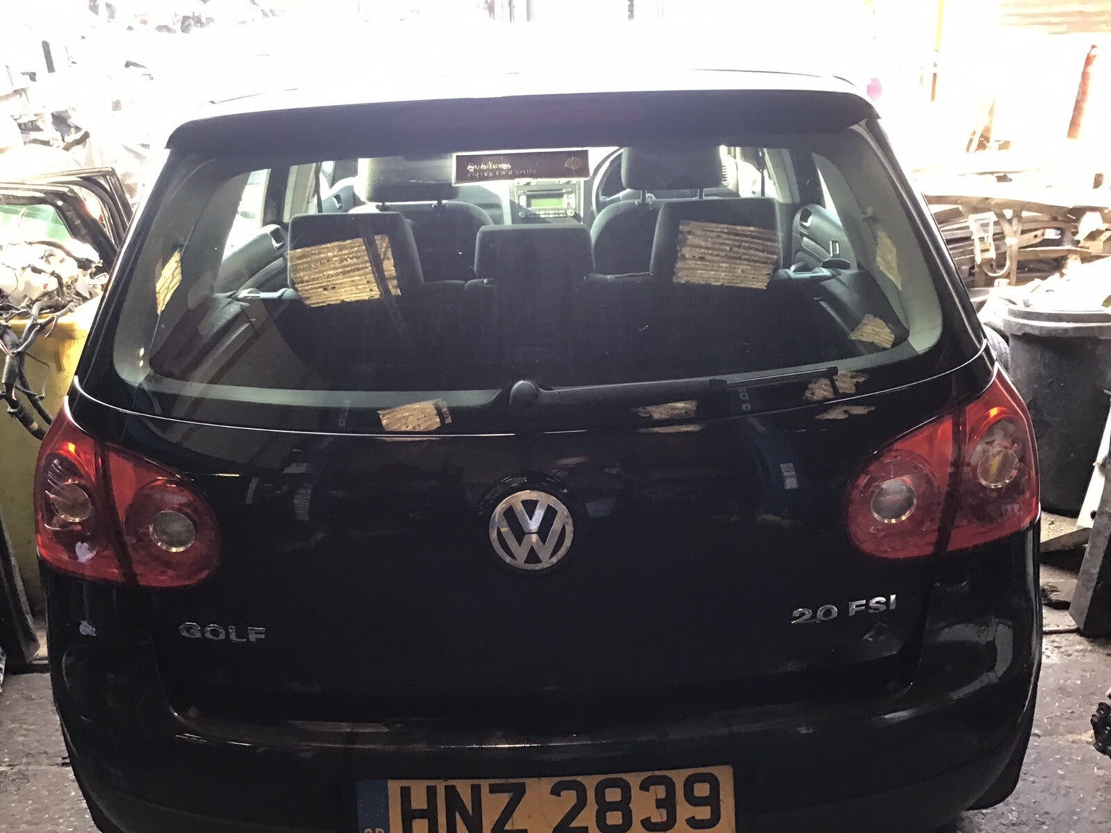 VOLKSWAGEN GOLF MK5 TAILGATE IN METALLIC BLACK LC9Z 2004 20080
