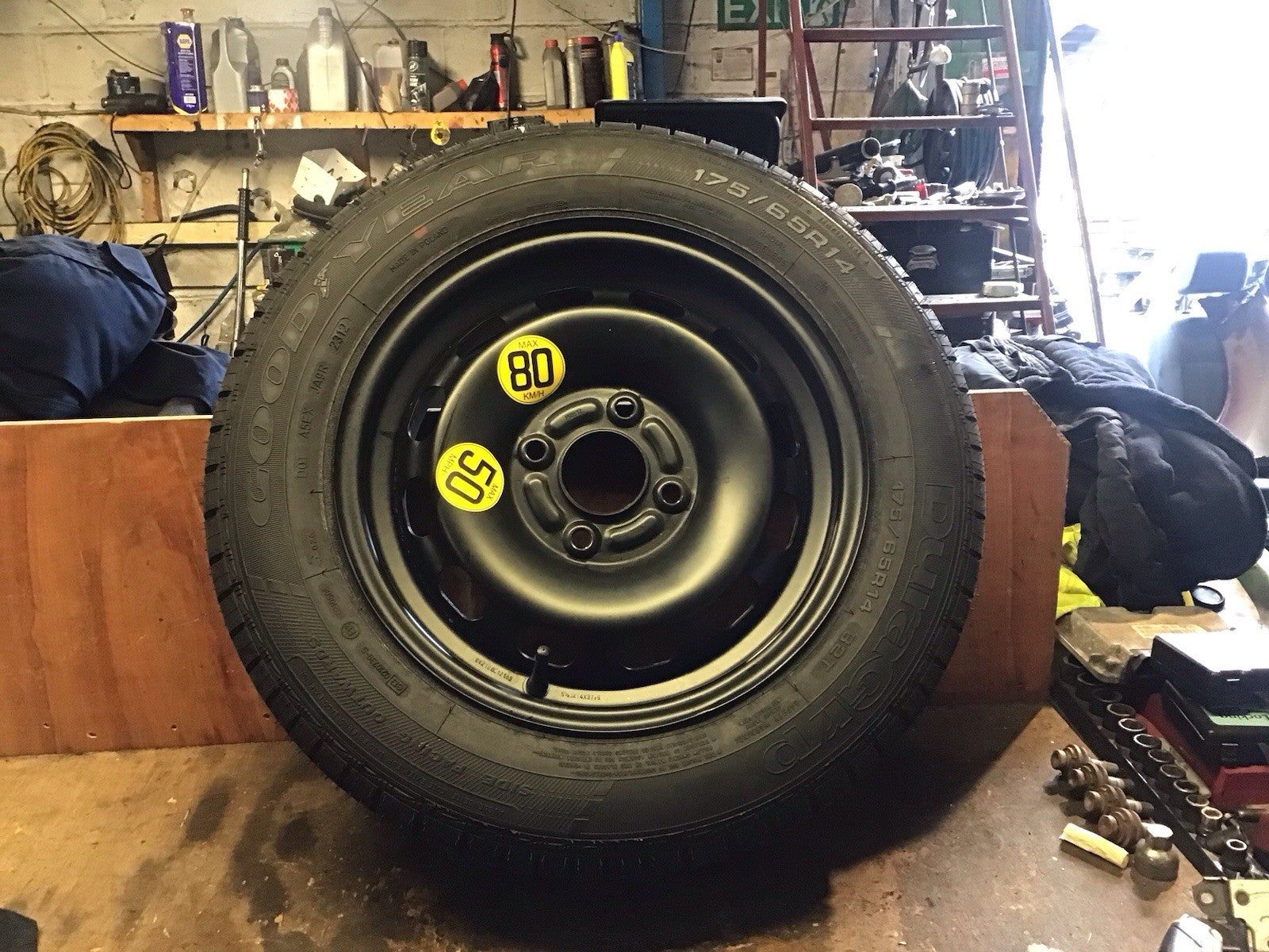 FORD FIESTA MK7 SPARE WHEEL 14'' STEEL RIM TYRE 175X65X14 2009 20170
