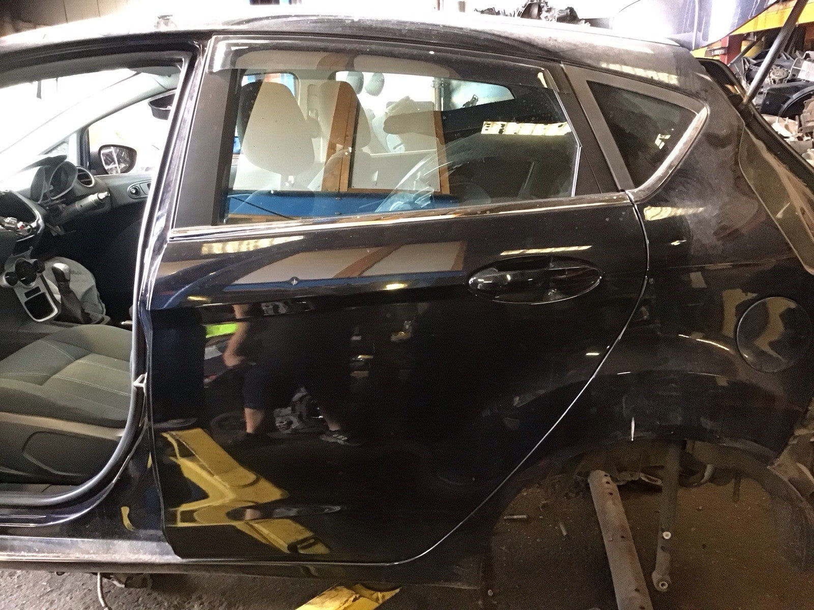 FORD FIESTA MK7 PASSENGER'S SIDE N/S REAR DOOR IN PANTHER BLACK 2008 20171