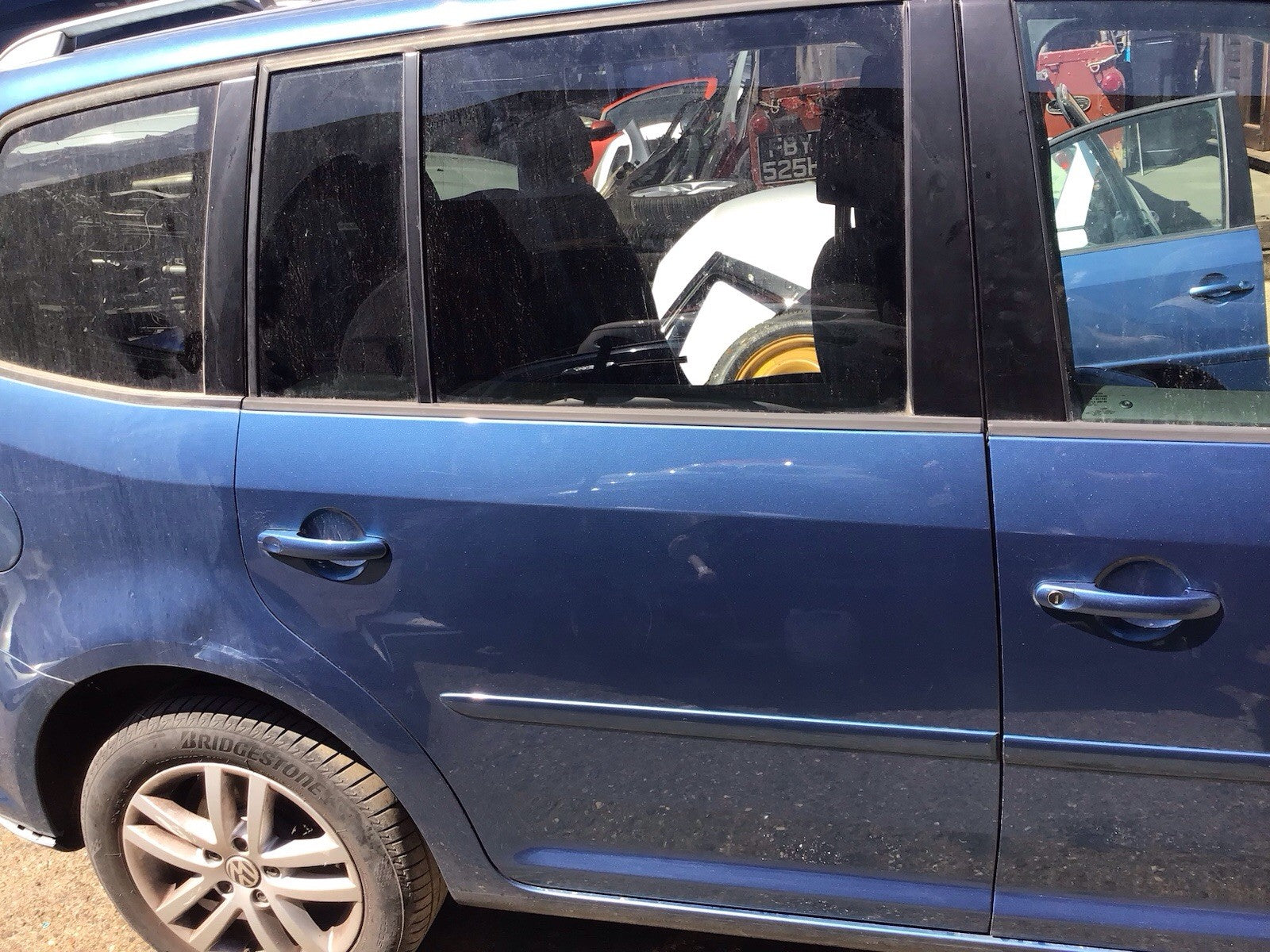 VOLKSWAGEN TOURAN DRIVER'S SIDE O/S REAR DOOR PACIFIC BLUE LA5J 2010 20150