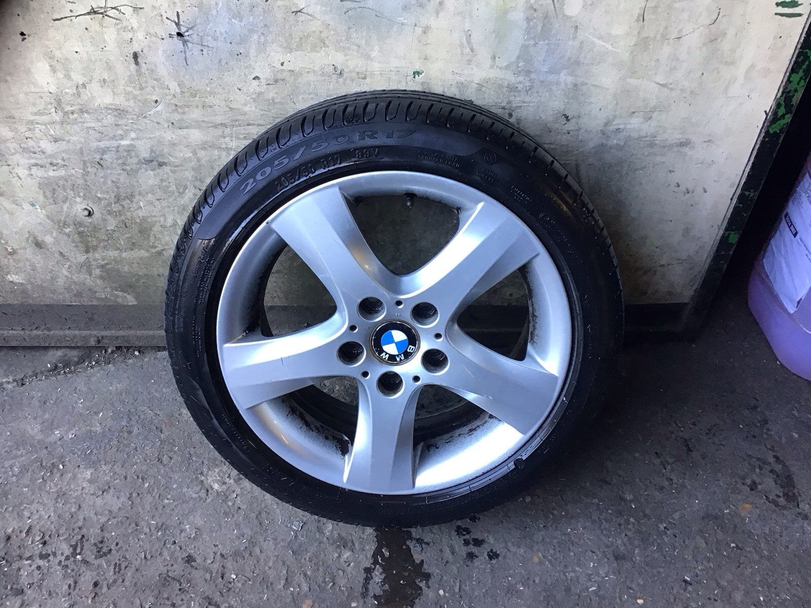 BMW 118D E87 ALLOY WHEEL 17'' TYRE 205X50X17 67756221