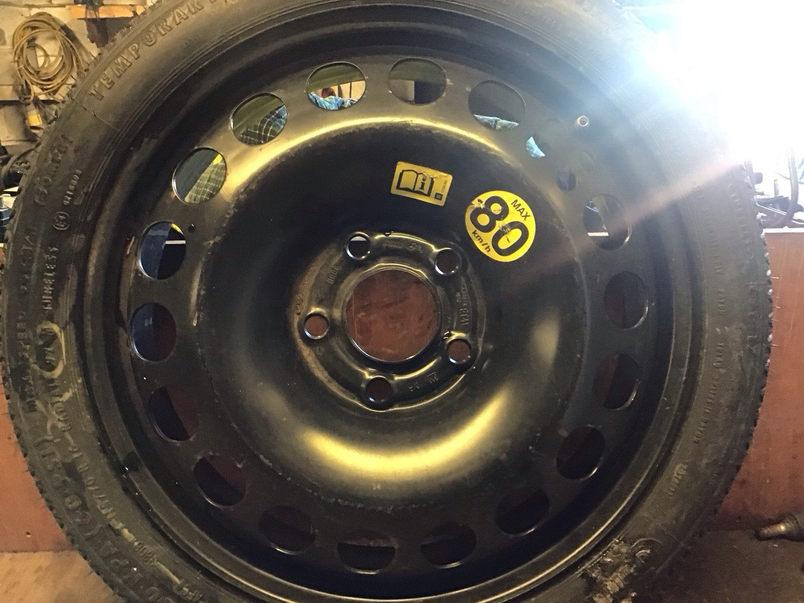 VUAUXHALL ASTRA H SPARE WHEEL 16'' STEEL RIM TYRE 115X70X16 2160132 2010 20171