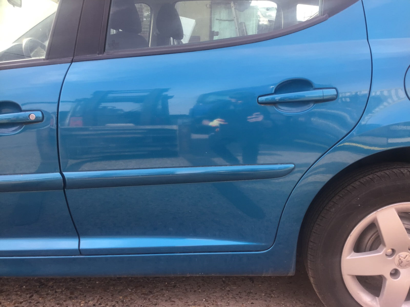 PEUGEOT 207 ESTATE PASSENGER'S SIDE N/S REAR DOOR NEYSHA BLUE KMU 2006 20131