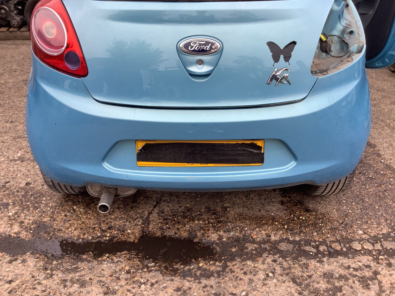 FORD KA REAR BUMPER IN SCUBA METALLIC 2009 20160