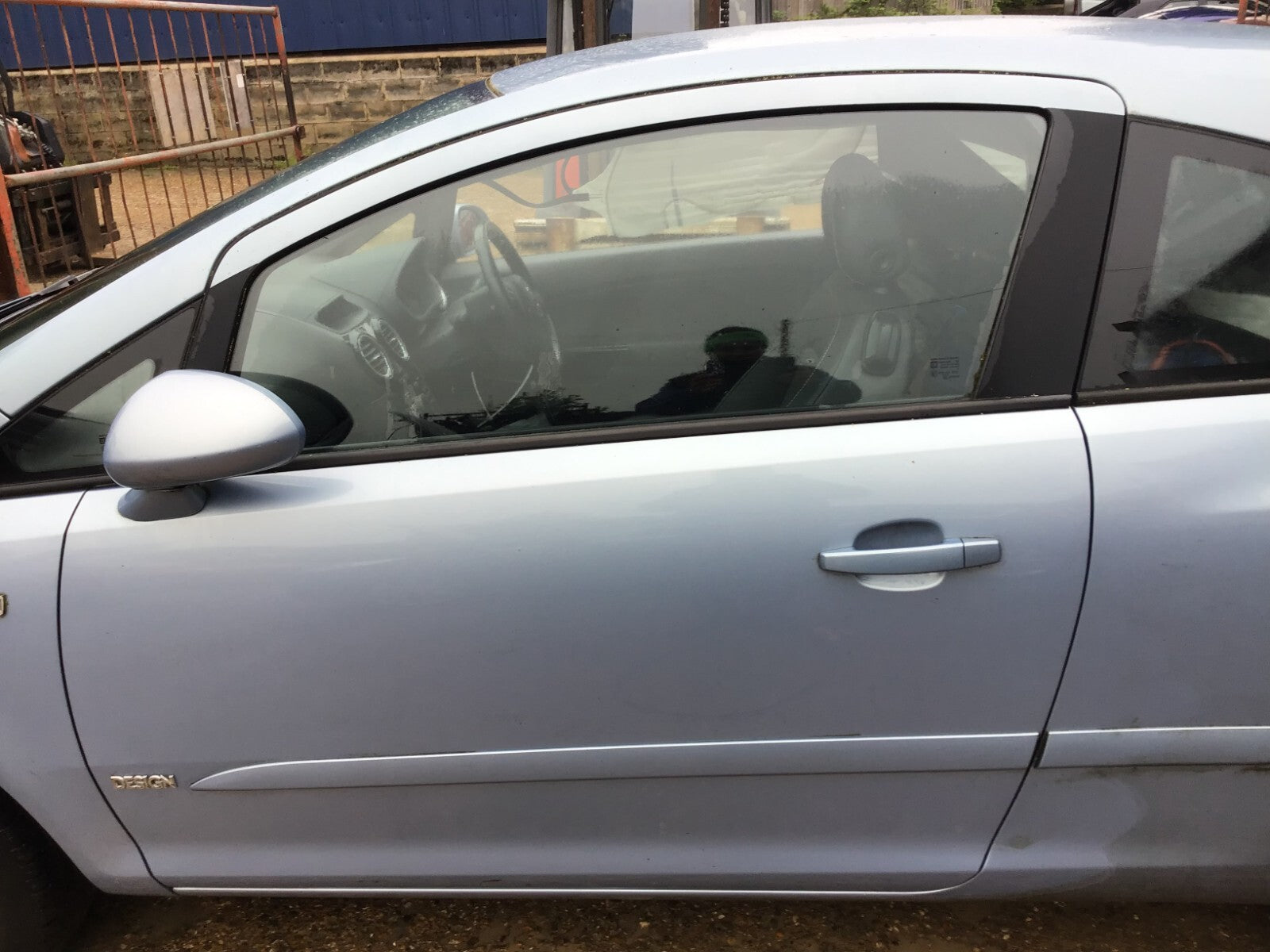 VAUXHALL CORSA D PASSENGER'S SIDE N/S FRONT DOOR AERO BLUE Z21C 3 DOOR 2006 20140