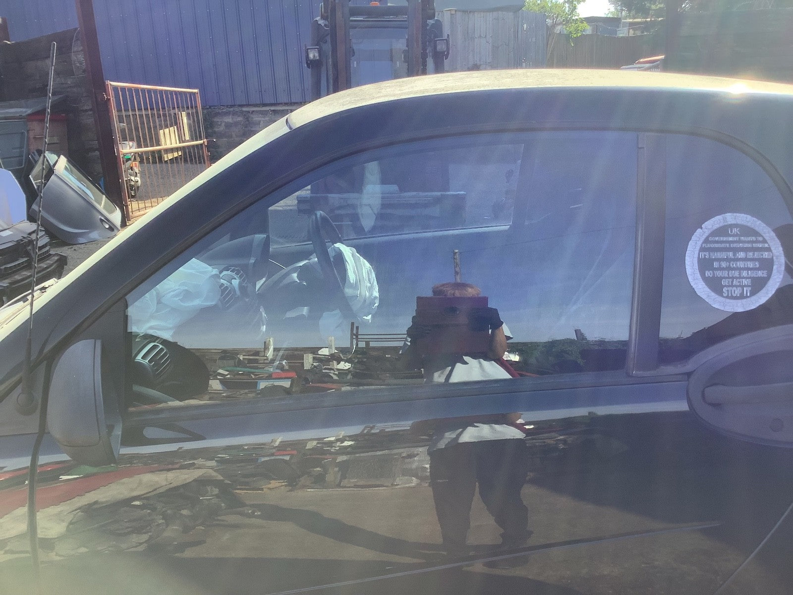 SMART FORTWO PASSENGER'S N/S SIDE FRONT WINDOW GLASS 3 DOOR 2007 20140