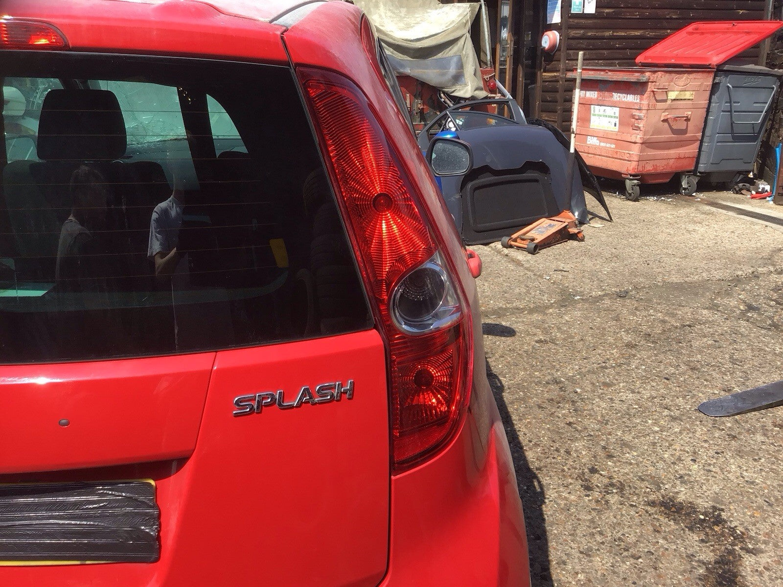 SUZUKI SPLASH DRIVER'S SIDE O/S REAR LIGHT 2009 20140