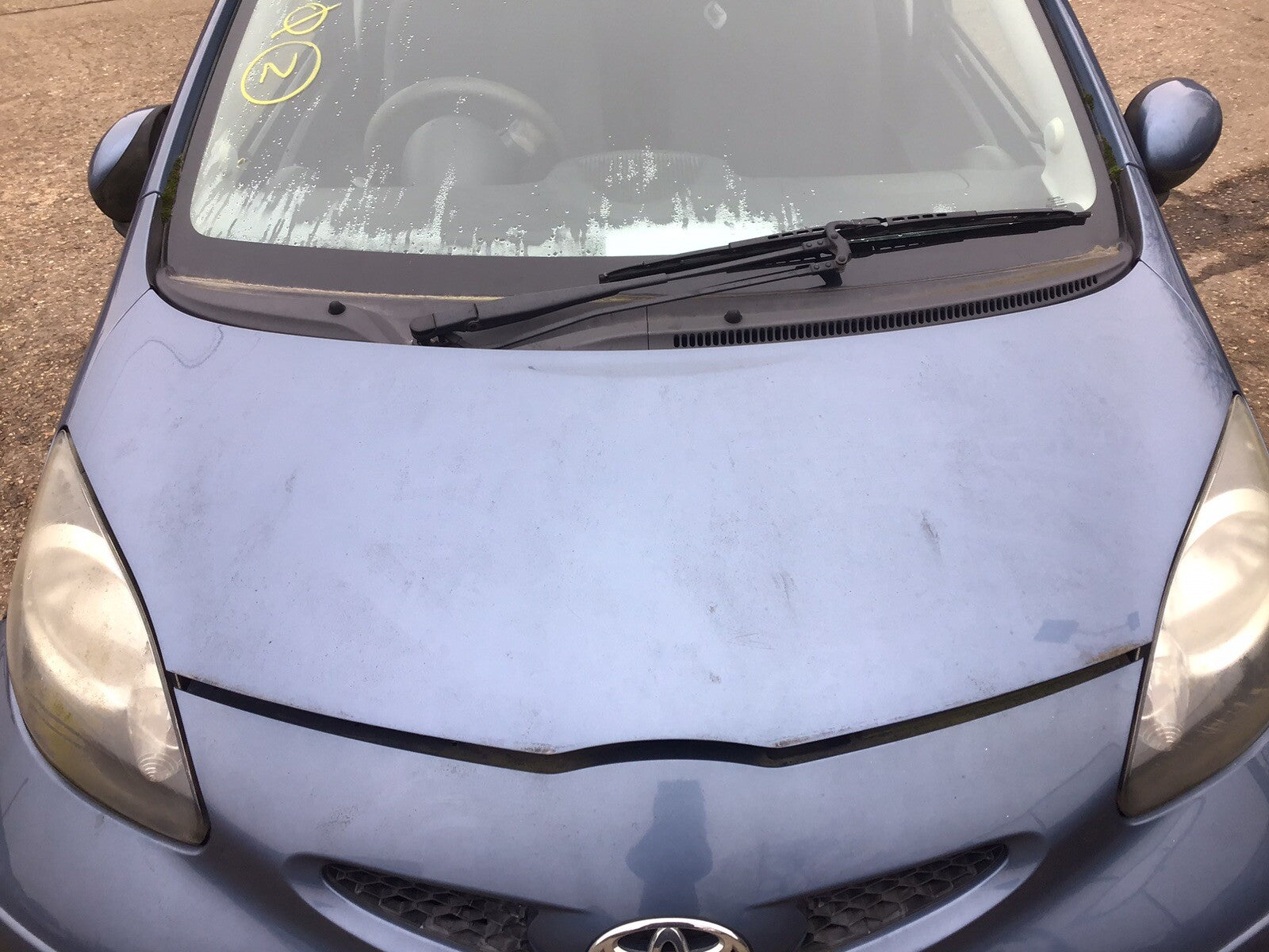TOYOTA AYGO BONNET GREYISH BLUE METALLIC 8R3 2005 20141