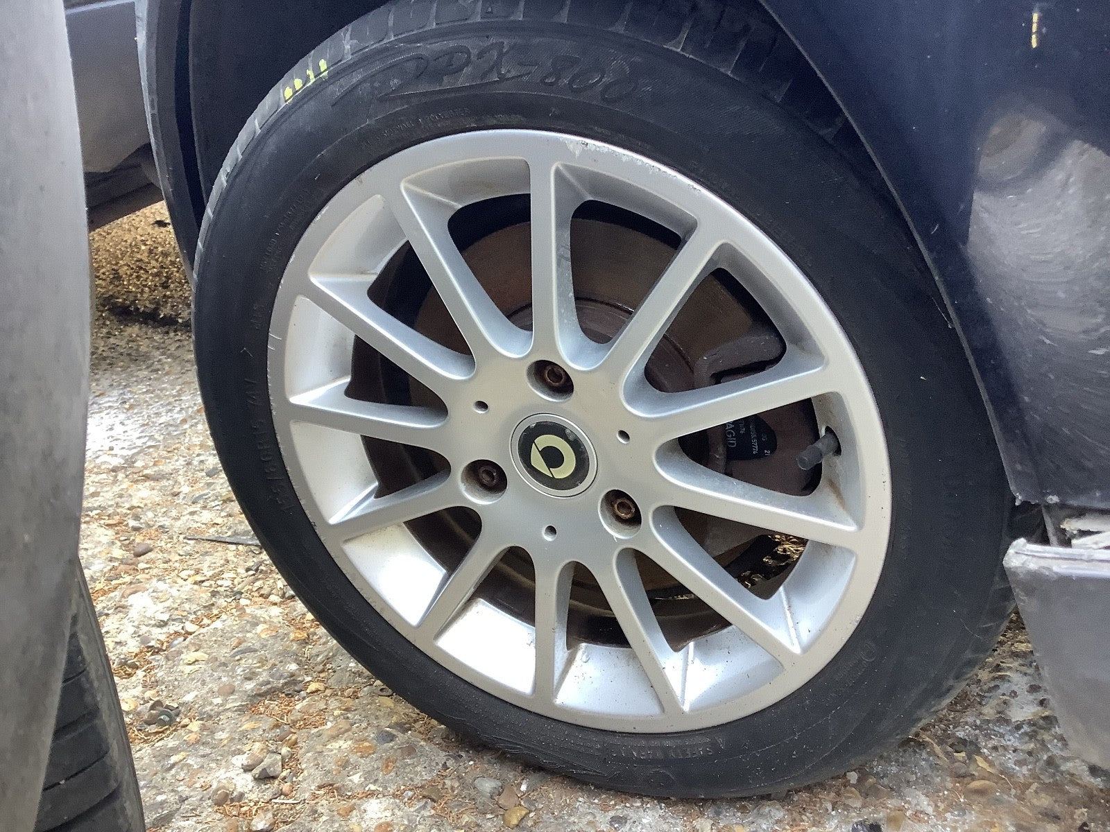 SMART FORTWO FRONT WHEEL ALLOY 15'' TYRE 155X60X15 07 20140