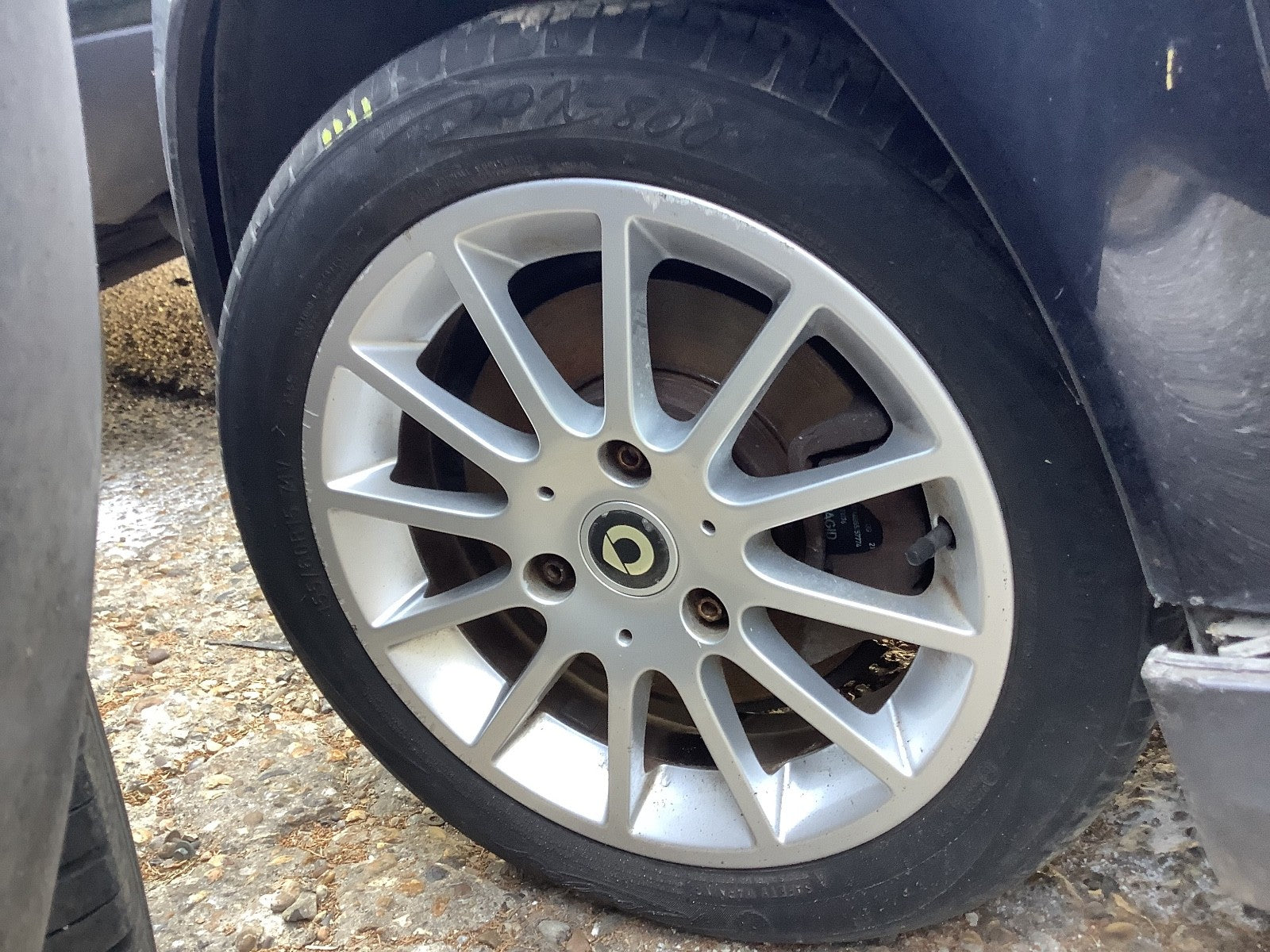 SMART FORTWO FRONT WHEEL ALLOY 15'' TYRE 155X60X15 07 20141