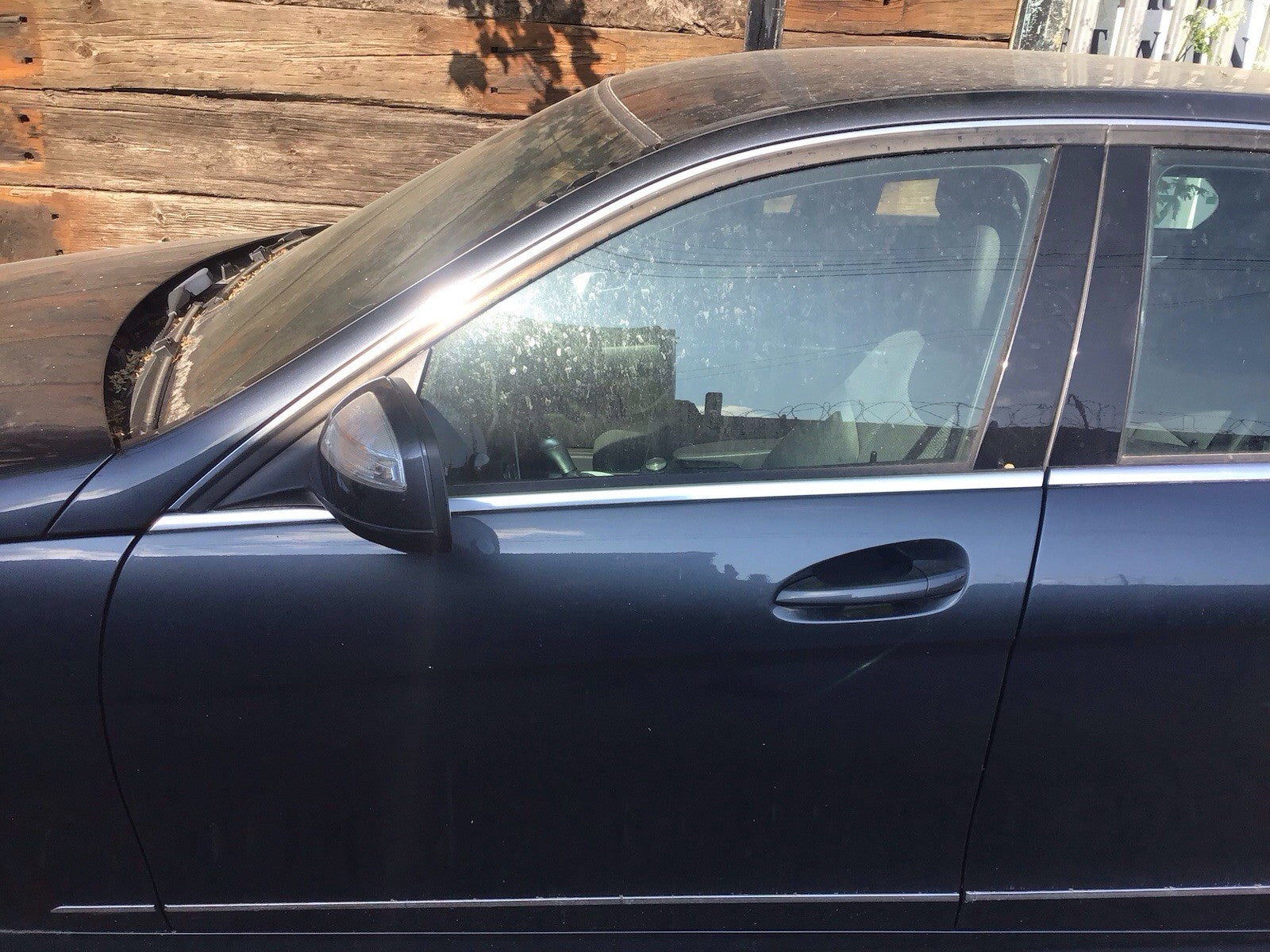 MERCEDES C CLASS W204 PASSENGER SIDE N/S FRONTDOOR TENORITE GRAY 755 2007 20140