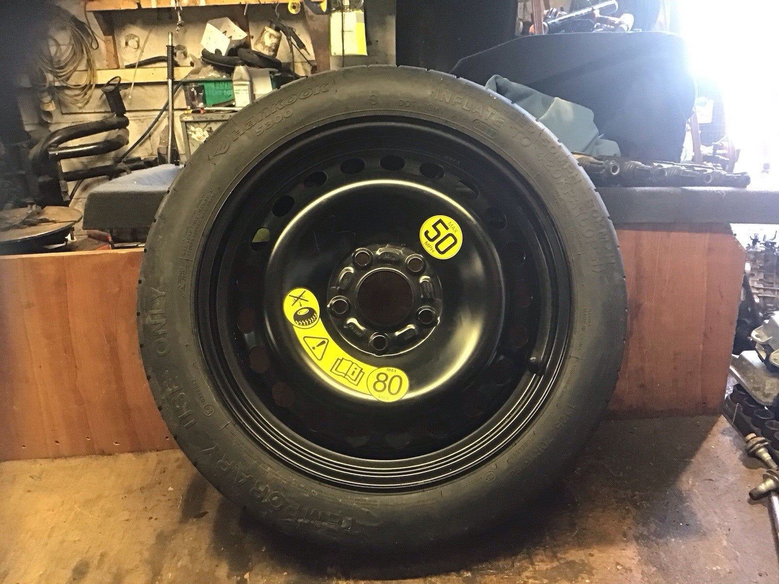 FORD FOCUS MK3 SPARE WHEEL 16'' STEEL RIM TYRE 125X70X16 2015 20180
