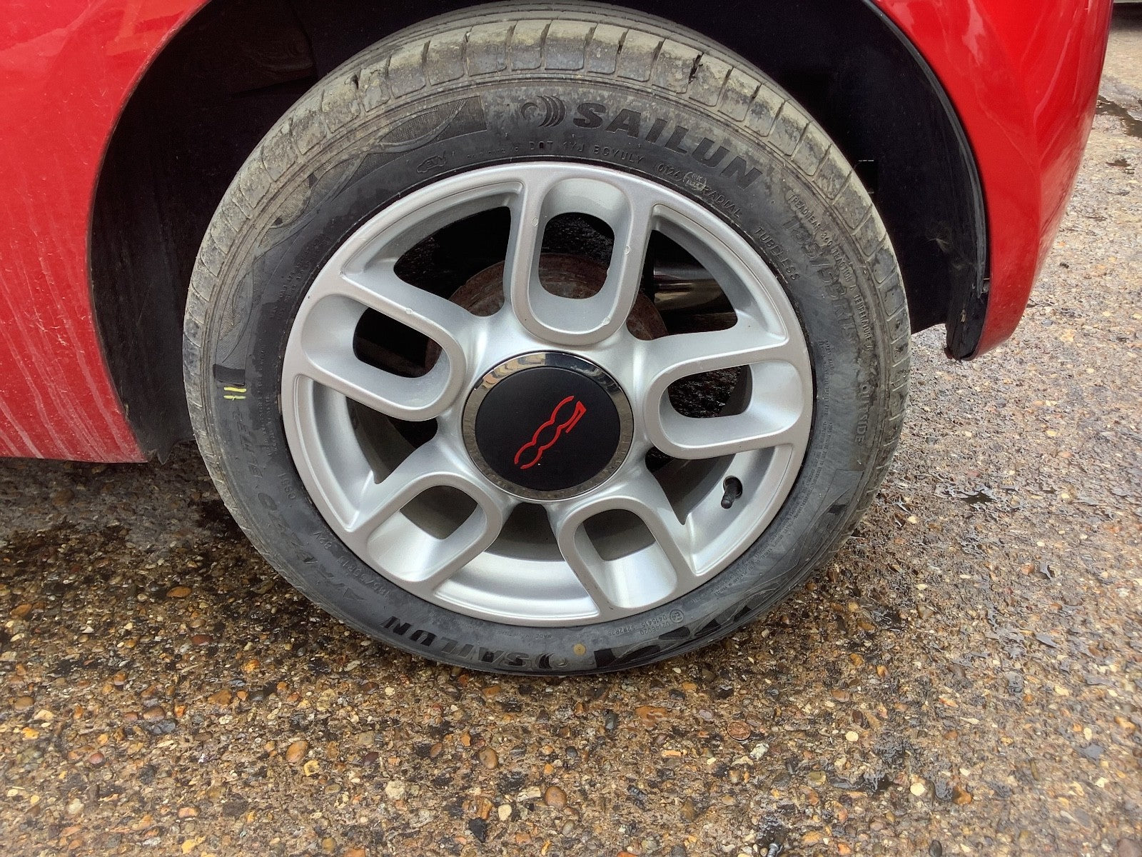 FIAT 500 ALLOY WHEEL 15'' WITH TYRE 185X55X15 2016 20211