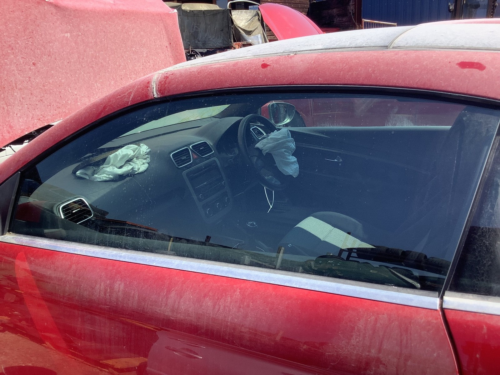 VOLKSWAGEN EOS PASSENGER SIDE N/S FRONT WINDOW GLASS 2007 20141