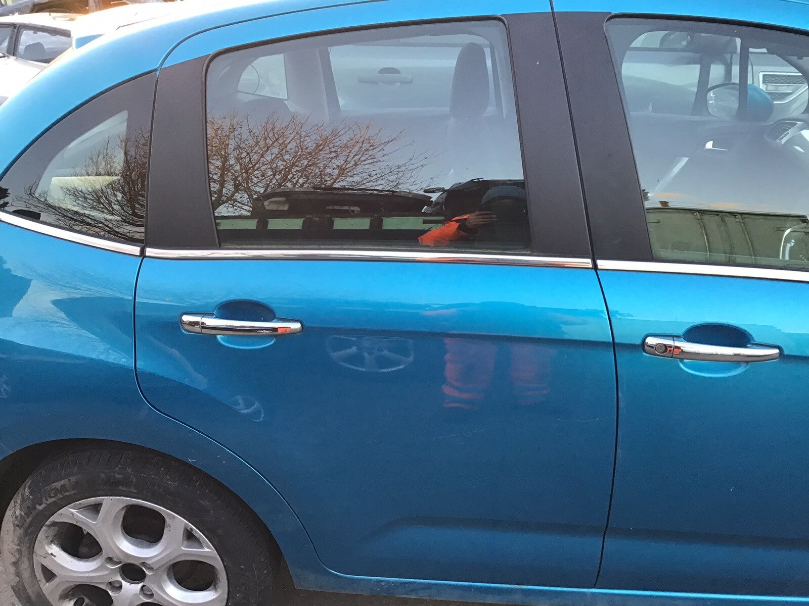 CITROEN C3 DRIVER'S SIDE O/S REAR DOOR BELLE ILE BLUE KGW 2009 20160