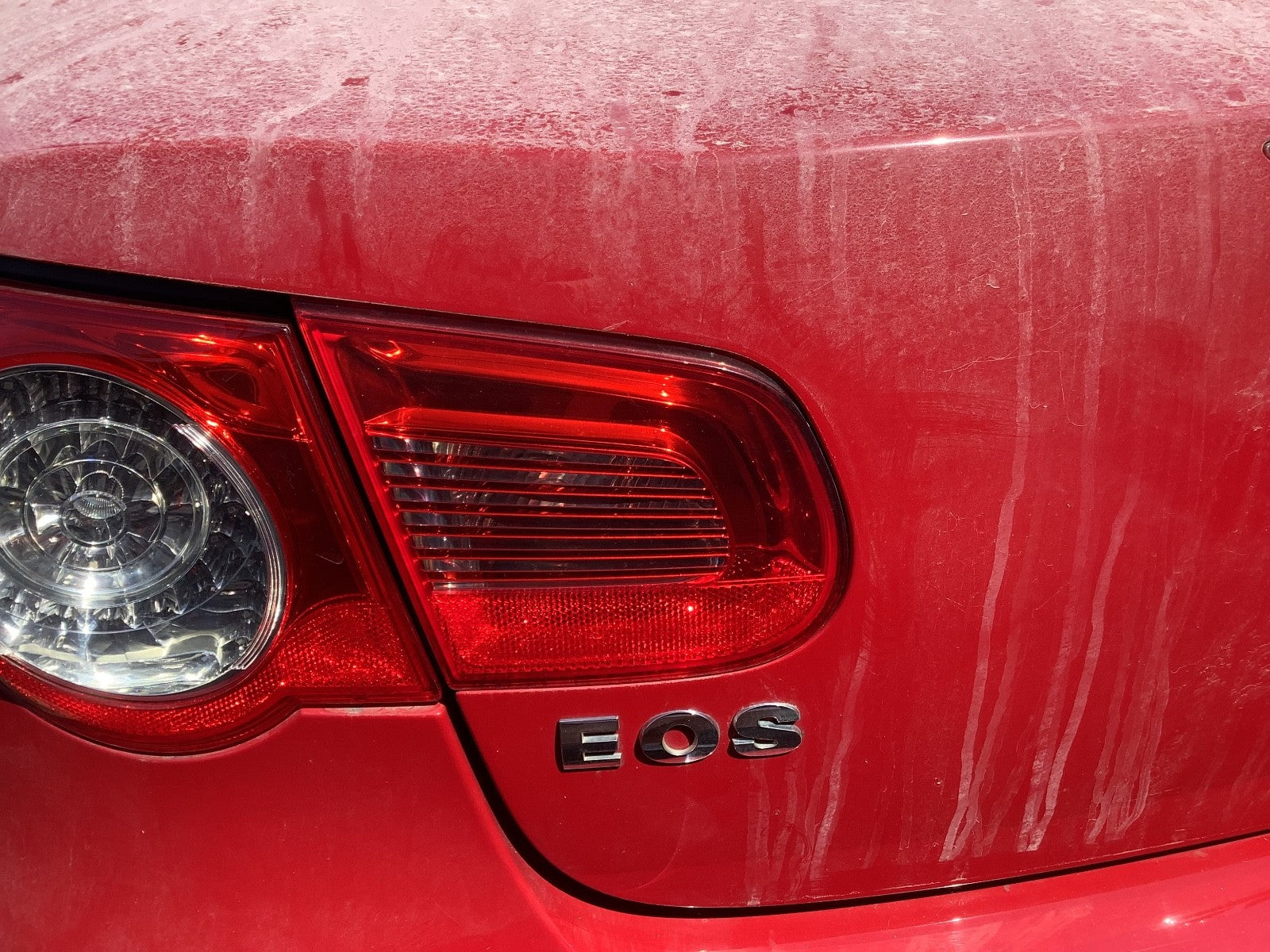 VOLKSWAGEN EOS PASSENGER'S SIDE N/S INNER REAR LIGHT 2007 20141