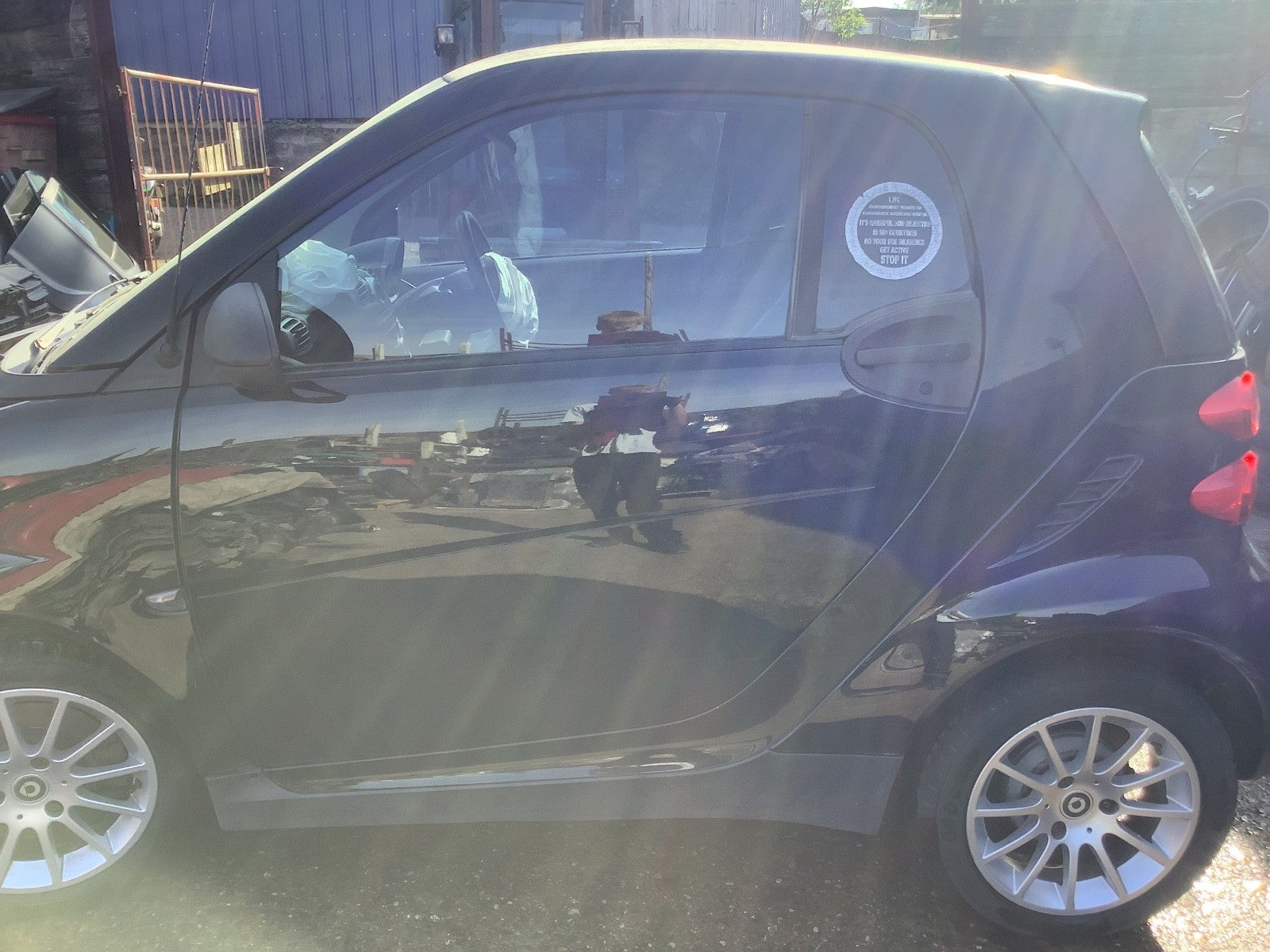 SMART FORTWO PASSENGER'S SIDE N/S DOOR IN BLACK 2007 20141