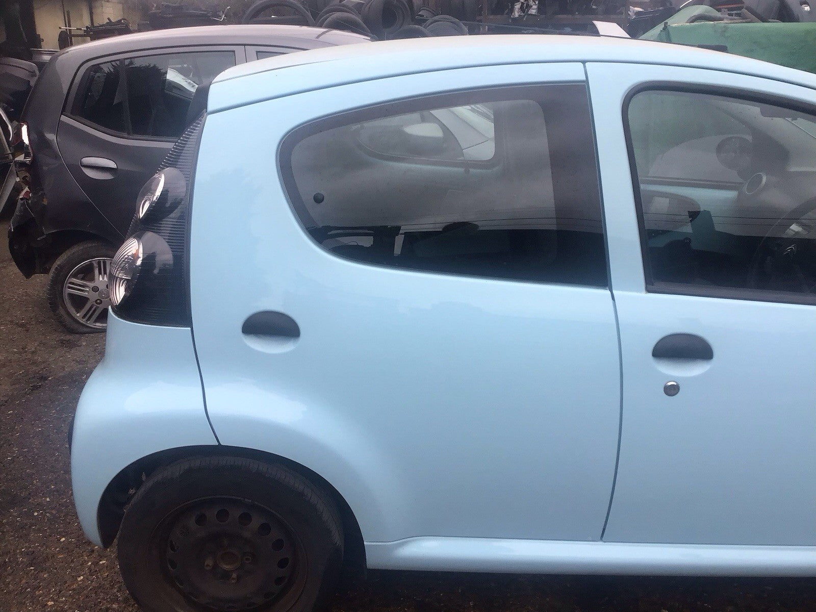 CITROEN C1 DRIVER'S SIDE O/S REAR DOOR BOTTICELLI BLUE CODE KGX 2005 20140