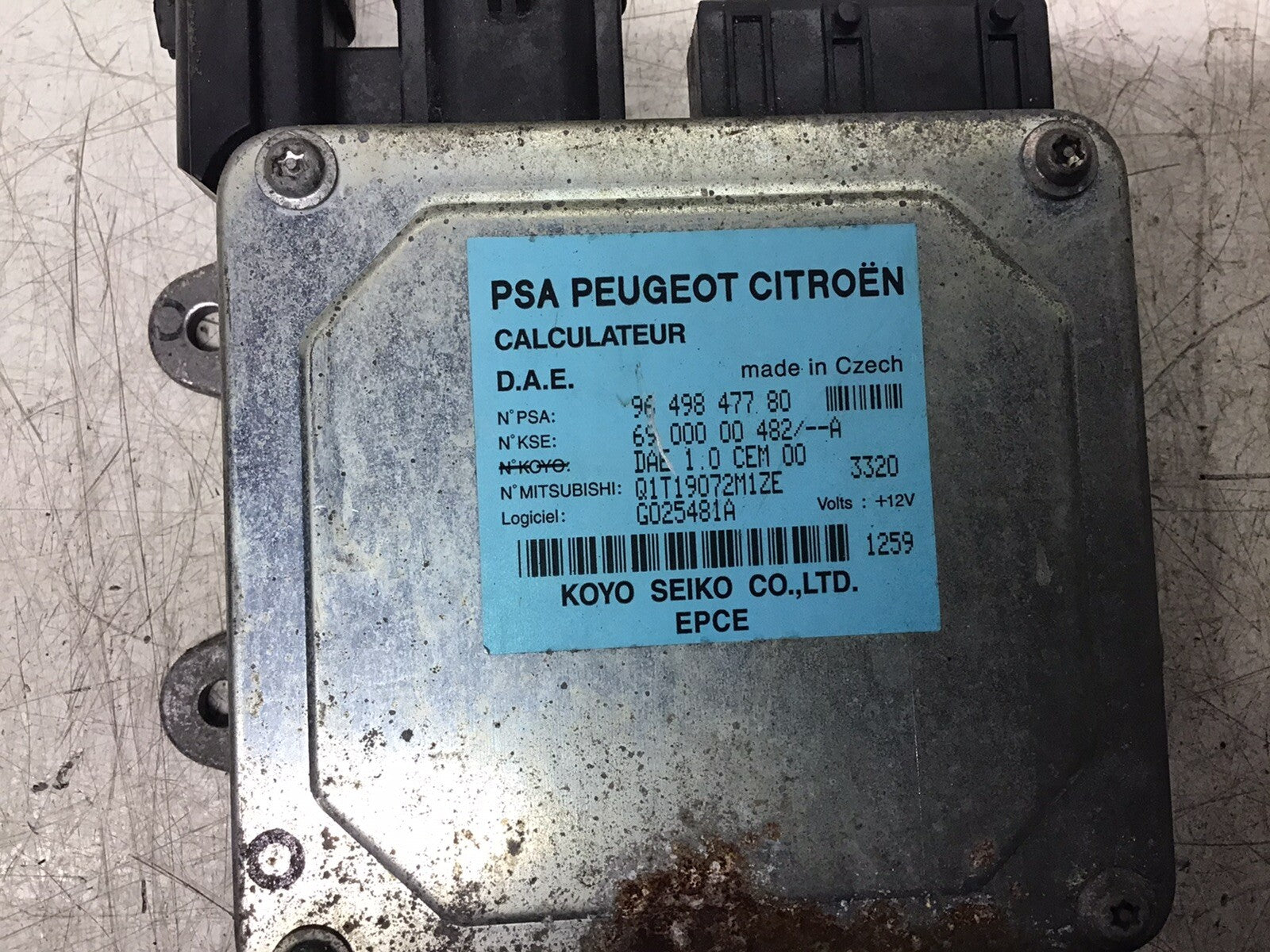 CITROEN C3 ELECTRIC STEERING ECU 9649847780 2003 20101