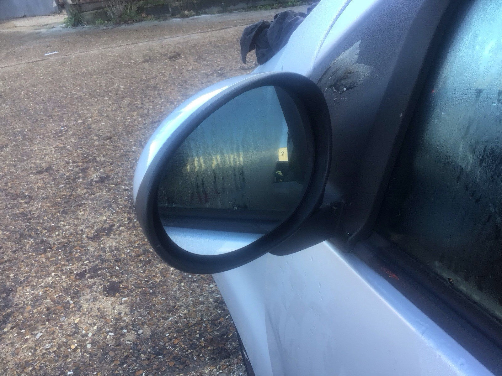 CITROEN C1 PASSENGER'S SIDE N/S DOOR MIRROR SILVER METALLIC KTB 2005 20141
