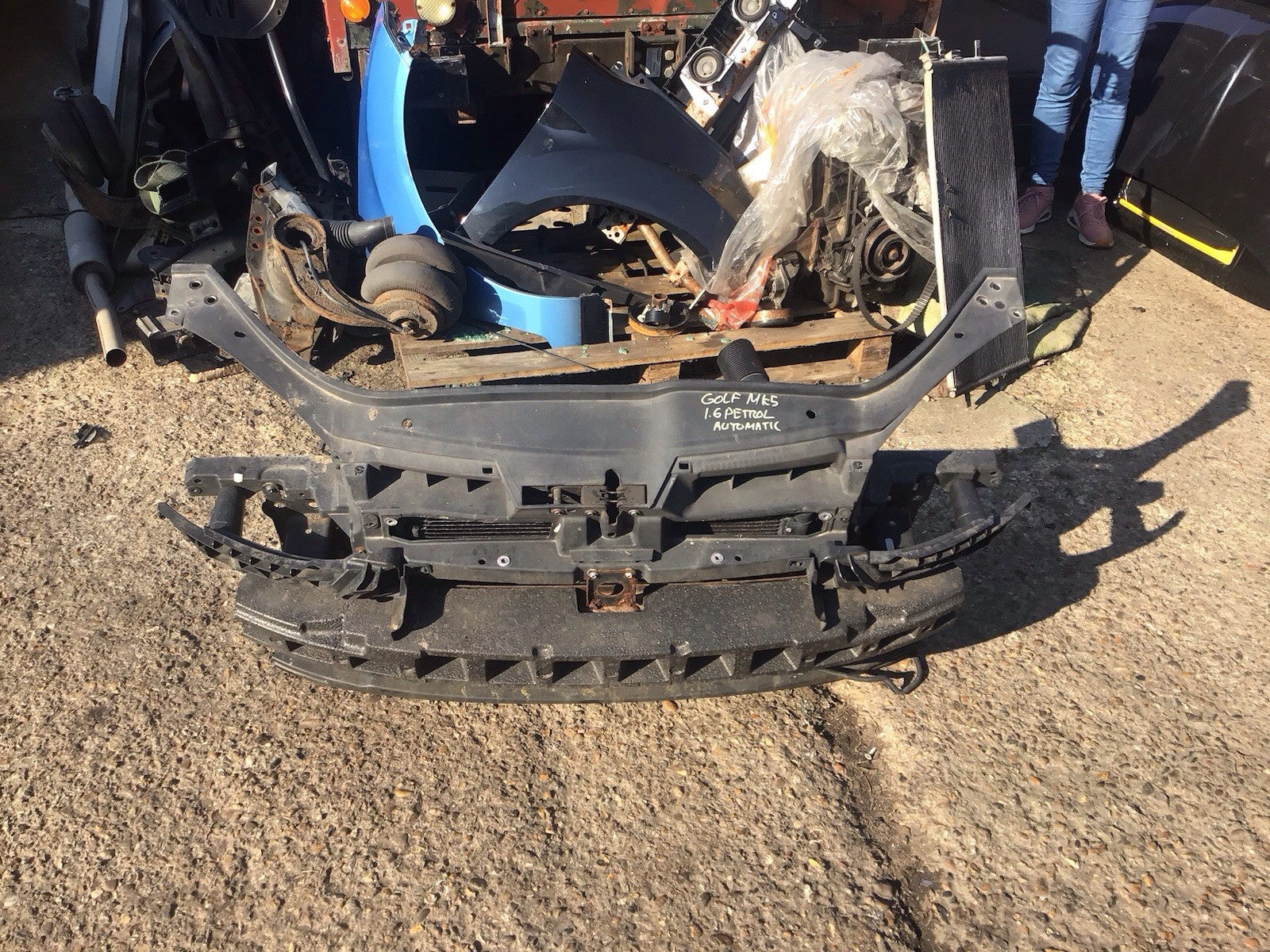VOLKSWAGEN GOLF MK5 1.6 AUTOMATIC RADIATOR SUPPORT SLAM PANEL 1K0121251P 2004 081