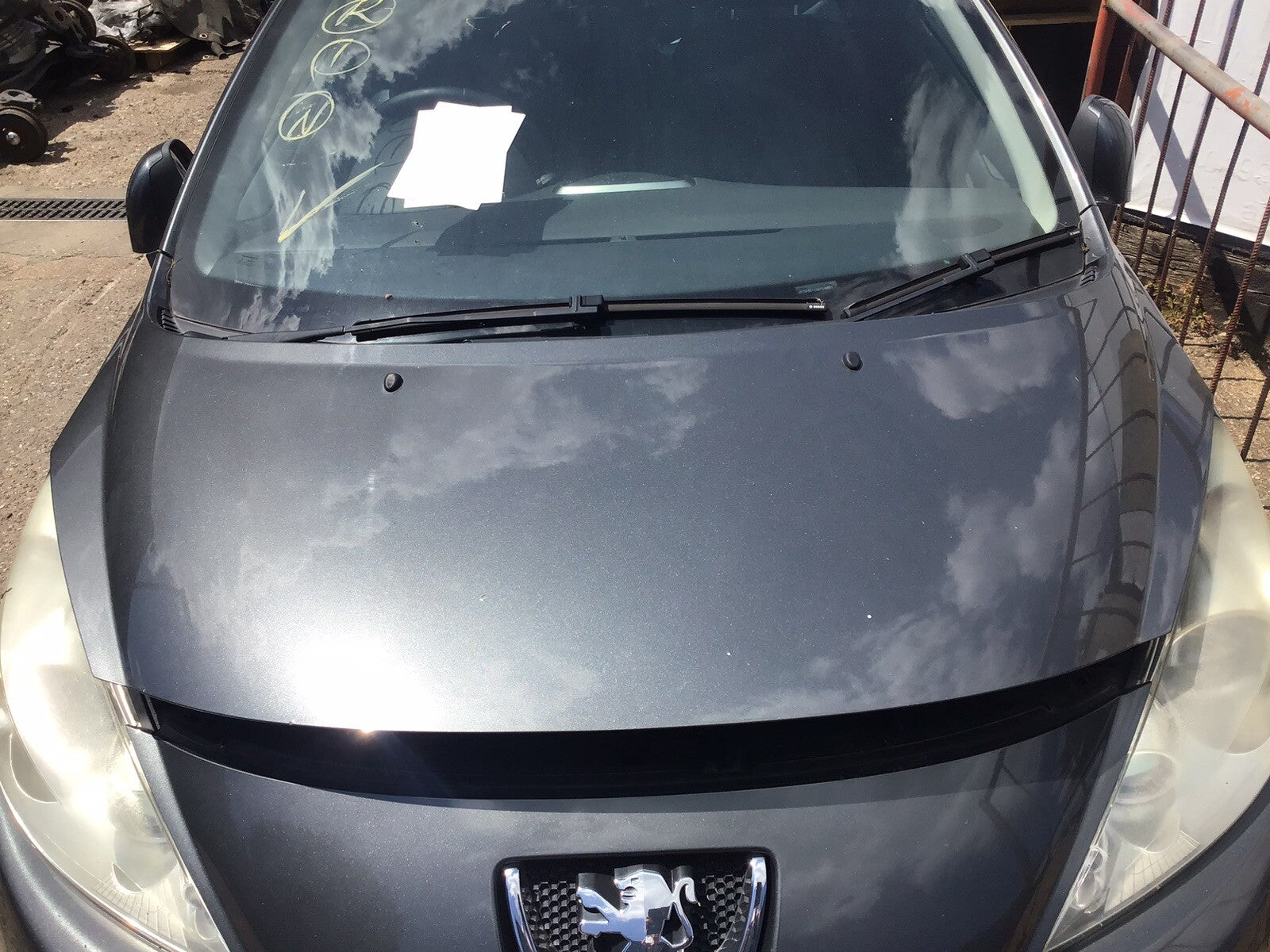 PEUGEOT 207 CC BONNET SHARK GREY PAINT CODE KTPD 2006 20121