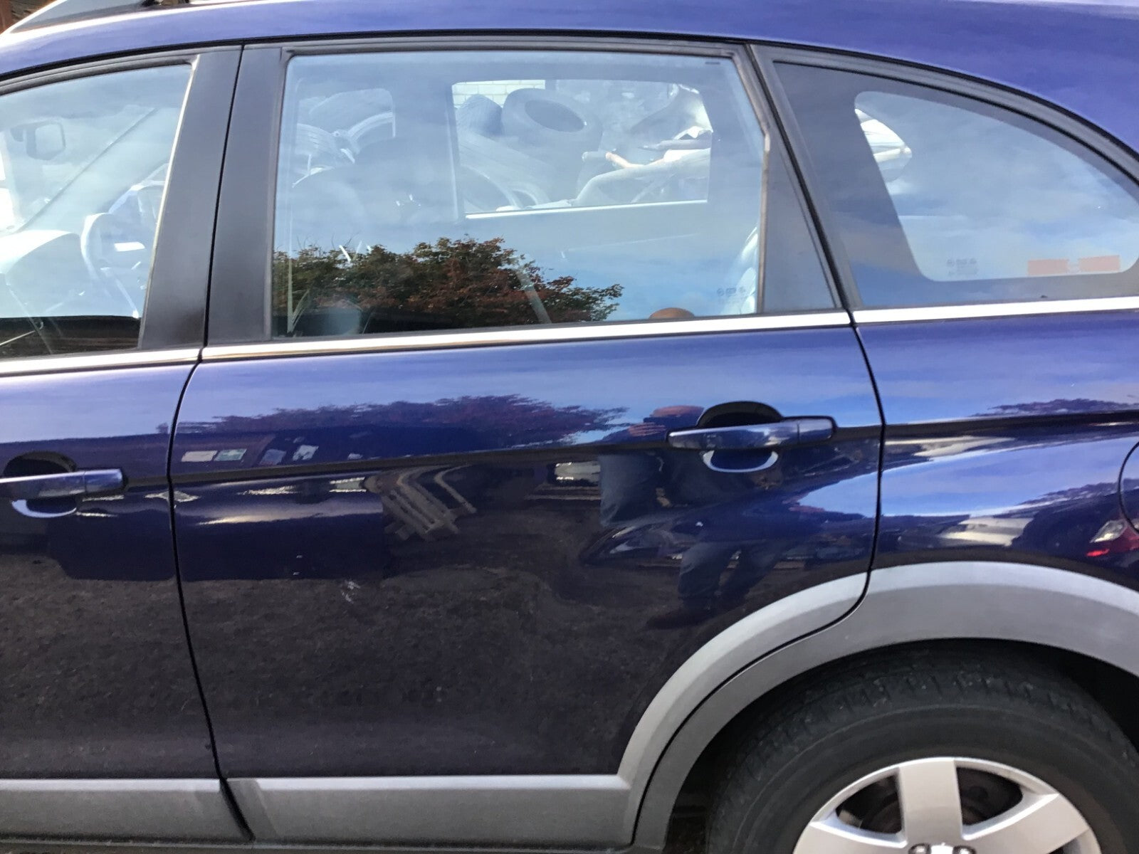CHEVROLET CAPTIVA MK1 PASSENGER SIDE N/S REAR DOOR POSEIDON BLUE GKH 2007 20121