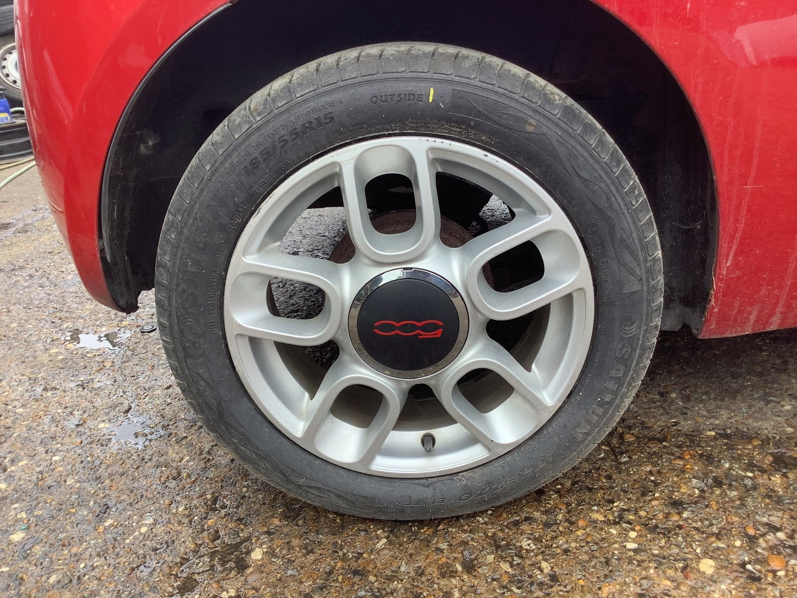 FIAT 500 ALLOY WHEEL 15'' WITH TYRE 185X55X15 2016 20211