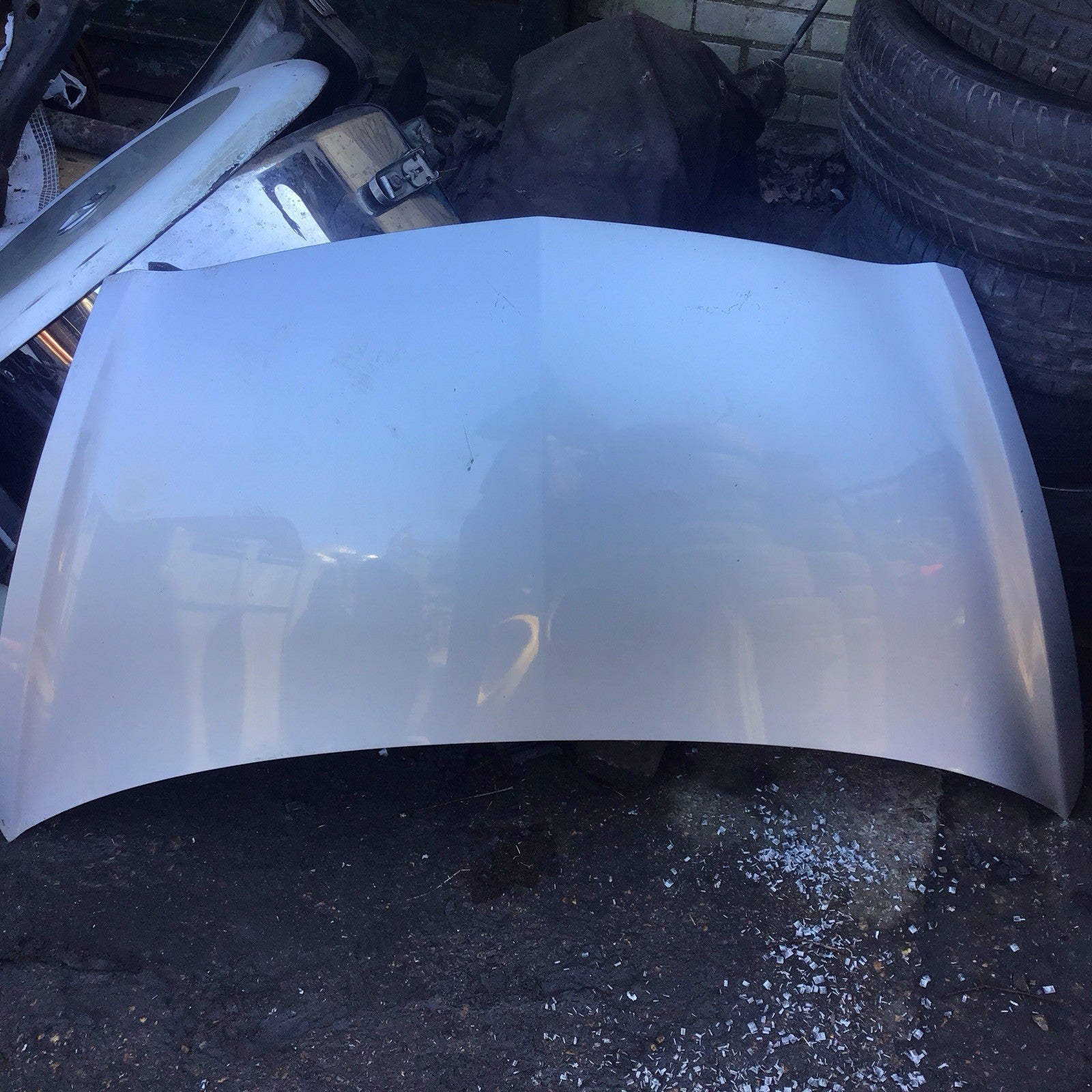 HONDA JAZZ MK2 BONNET SATIN SILVER METALLIC PAINT CODE NH623M 2002-20080