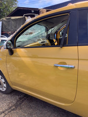 FIAT 500 PASSENGER'S SIDE N/S DOOR GIALLO SOLE CODE 712/A BARE 2008 20154