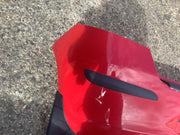 TOYOTA YARIS MK2 REAR BUMPER IN SUPER RED PAINT CODE 3P0 NEEDS PAINT 2006 20095