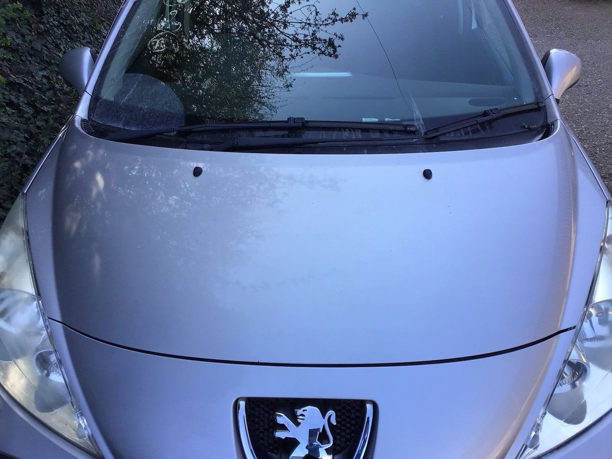 PEUGEOT 207 BONNET SILVER METALLIC PAINT CODE EZR 2006-20123