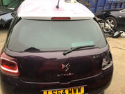 CITROEN DS3 TAILGATE IN WHISPER RED PURPLE PAINT CODE ERU 2010 20181