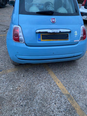 FIAT 500 REAR BUMPER AZZURRO CAPPELLINI PAINT CODE 952 2009 20132