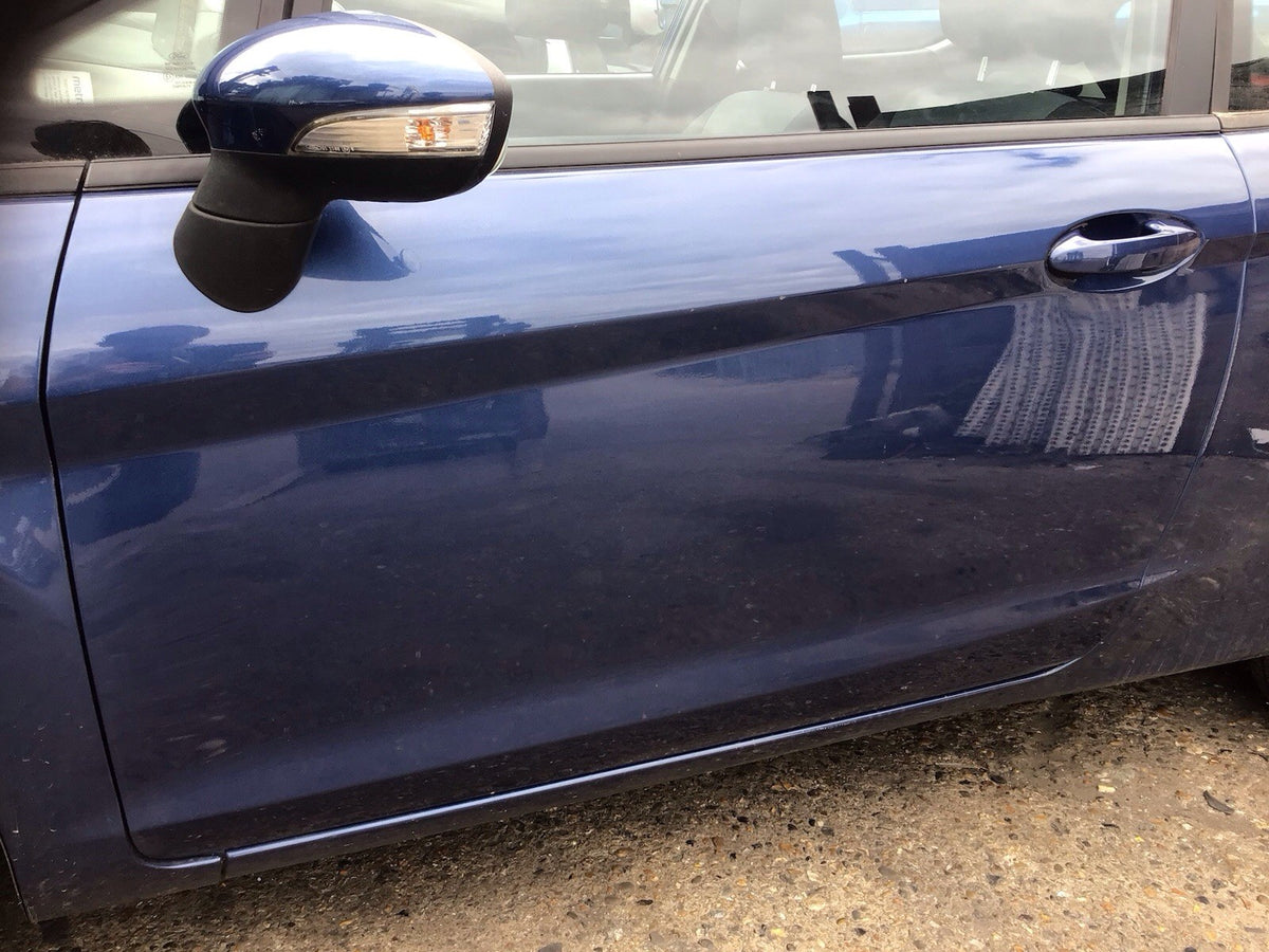 FORD FIESTA MK7 PASSENGER SIDE DOOR OCEAN BLUE METALLIC  3 DOOR MODEL 2008 201710