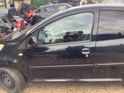 PEUGEOT 107 PASSENGERS SIDE N/S DOOR NOIR CALDERA PAINT CODE EXZ 2005 20140