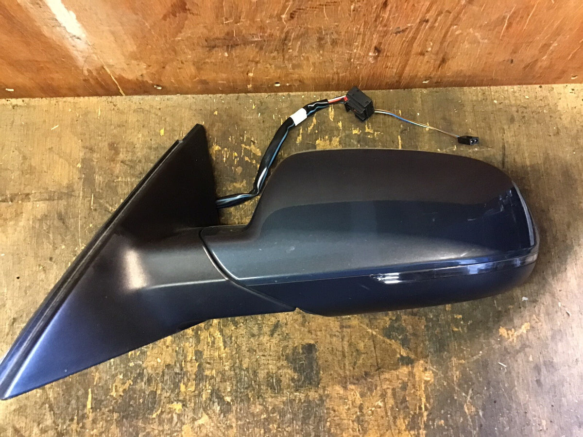 AUDI A4 B8 ESTATE PASSENGER SIDE N/S DOOR MIRROR METEOR GRAY METALLIC LZ7H 08 154