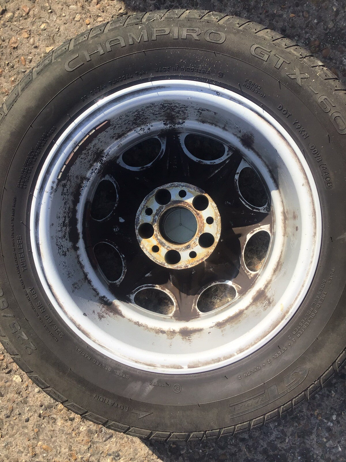 MERCEDES S CLASS W126 ALLOY WHEEL 15'' TYRE 8 HOLE 225X60X15 1980 19918