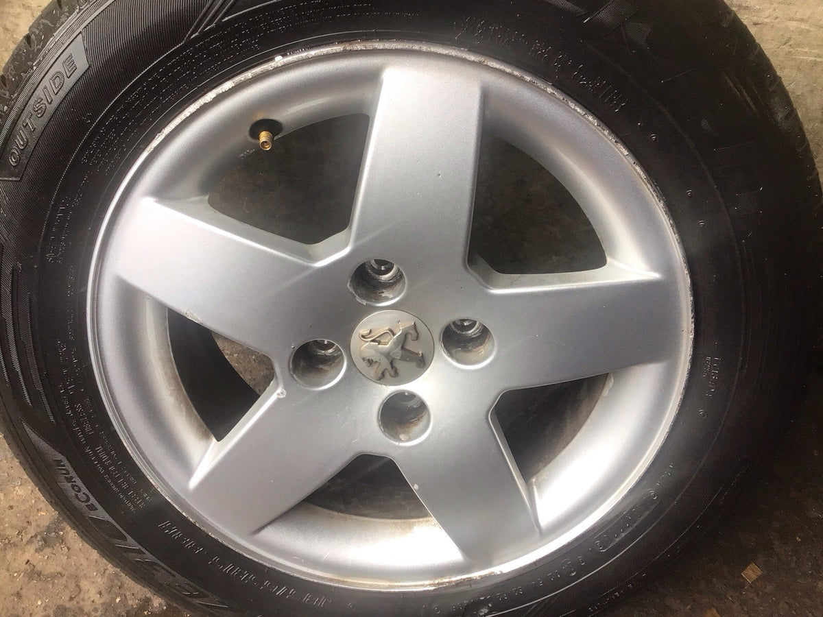 PEUGEOT 207 ALLOY WHEEL 15'' 9651016580 TYRE 185X65X15  2006 20123