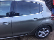 PEUGEOT 208 PASSENGER SIDE N/S REAR DOOR SPIRIT GREY METALLIC KCLD 2012 20193
